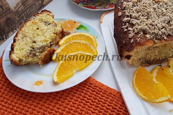 Апельсиновый кекс, пошаговый рецепт на ккал, фото, ингредиенты - Екатерина Корженевская