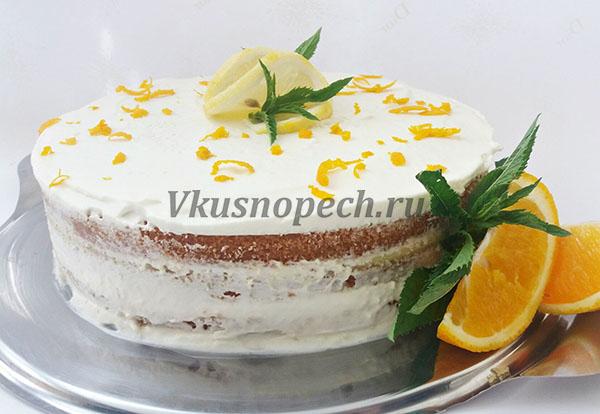 лимонный торт рецепт с фото